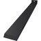 Ekena Millwork Hidden Floating Steel Heavy Duty Bracket w/ Flange, Powder Coated Black 2 1/2"W x 22"D x 1 1/2"H BKTM02X22X01HFPBL - alternate 6